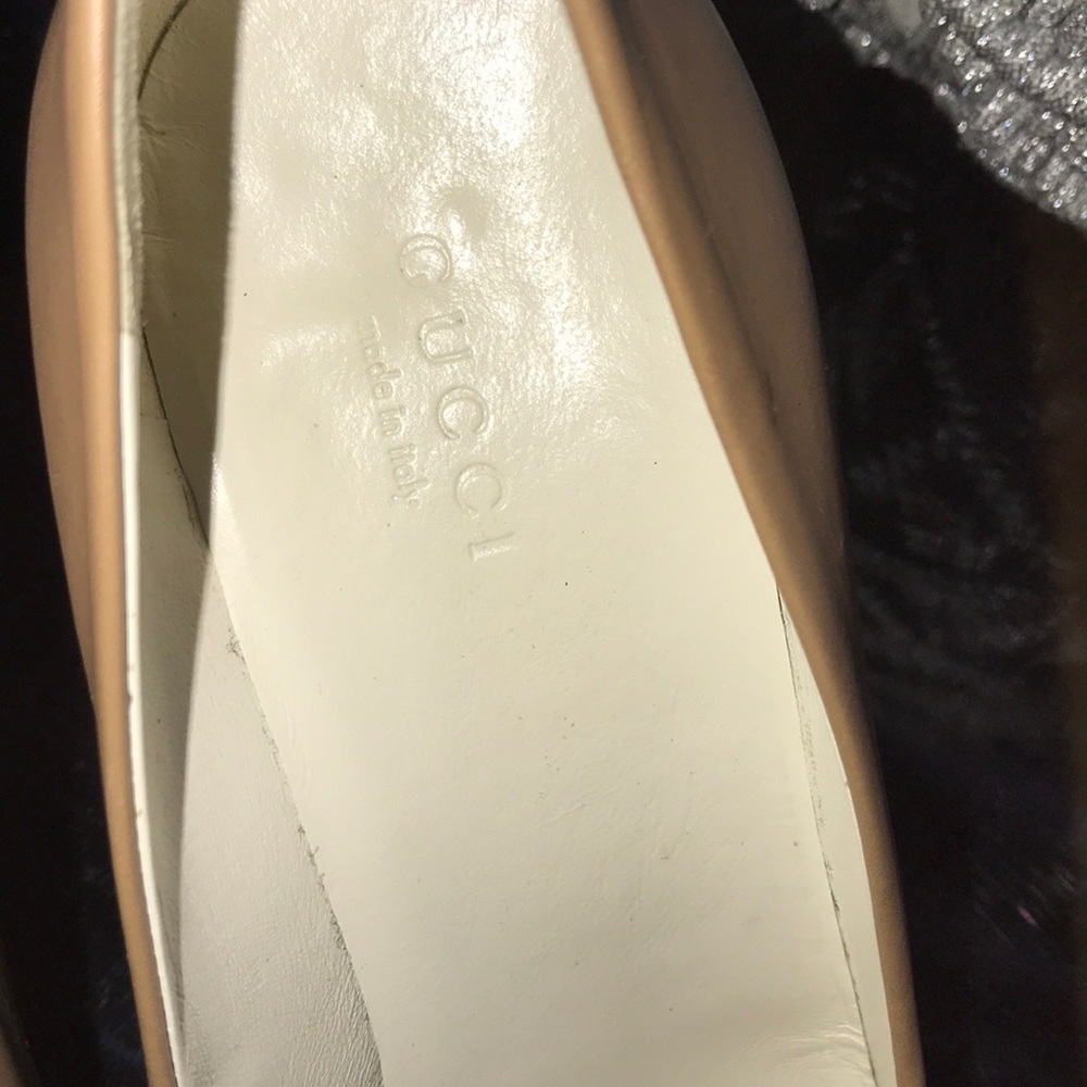 Gucci Tan Leather Heels - Picture 3 of 7